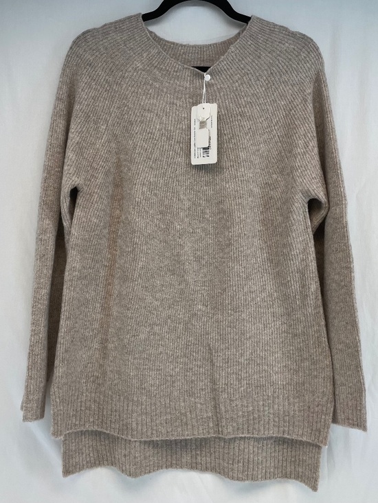 Echo Verde Long Sleeve Crewneck Sweater Tan Beige Women’s Size Medium NEW - Picture 1 of 8